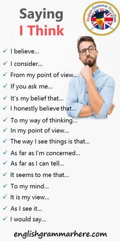 a poster with the words saying i think