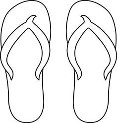 a pair of flip flops with the bottom part cut out