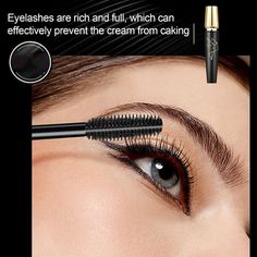 This 4D Silk Fiber Natural Lash-Lifting High Washable Mascara Makeup, Volumizing, Lengthening, Defining, Curling, Multiplying, Buildable Formula, Classic Black Lashes - Smudge Proof & Up To 24H Wear is uniquely formulated to resist clumping, keep lashes soft, and build lashes up to 4X their natural thickness. Volume Maximizing Brush quickly thickens and builds lashes evenly for a full and bold look. Contains Panthenol and Ceramide-R and helps protect and condition lashes. Resists clumping and fl Korean Mascara, Mascara For Sensitive Eyes, Make Eyelashes Longer, Mascara And Eyeliner, Smudge Proof Mascara, Lengthen Eyelashes, Lash Extension Mascara, Colored Mascara, Eyeliner Set