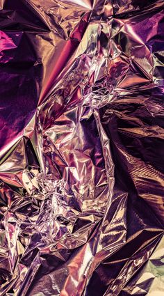 an abstract photo of shiny foil