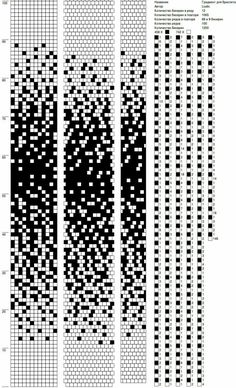 several black and white lines with dots on them, all in the same pattern as shown