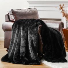 The perfect way to add color, accent, and décor to your home. Whether on your sofa, bed, or couch, this soft throw is the perfect addition for any room. Warm, stylish, and most importantly comfortable. Battilo Home Size: 50" W x 60" L, Color: Black | Battilo Home Throw Blanket 60.0 H x 50.0 W in Faux Fur / Leather in Black | 50" W x 60" L | Wayfair Faux Fur Throw Blanket, Comfy Blankets, Faux Fur Blanket, Fur Throw Blanket, Fur Blanket, Fur Throw, Soft Throw Blanket, Faux Fur Throw, Housewarming Party