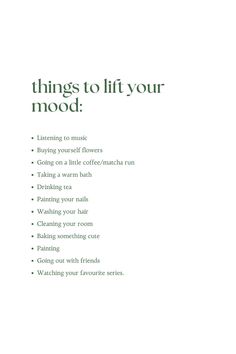 ideas for things that can make you feel better on a bad day. Tips For Bad Days, Things That Can Make You Happy, Ways To Feel Better About Yourself, Things To Do To Feel Better, Things To Do To Make You Feel Better, Things To Make You Feel Better, How To Feel Better About Yourself, How To Feel Better, Things That Make Me Happy