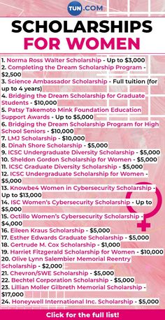 a flyer for the women's club with pink and white graphics, including words that read