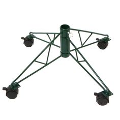 Green Christmas tree stand for artificial trees. Folds down for easy storage; wheels lock in place. Can fit a 1.25 inch pole diameter. 15 inches high by 21 inches wide by 21 inches long. Northlight 21-in Metal 7.5-ft Tree Stand in Green | 32638298 Artificial Tree Stand, Artificial Christmas Tree Stand, Egyptian Design, Artificial Christmas Trees, Tree Stands, Stand Firm, Metal Tree Wall Art, Christmas Tree Stand, Tree Wall Decor