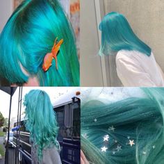 Oceancore Aesthetic, Spirit Wolf, Mha Oc, Hair Damage, Hair Idea, Funky Hairstyles