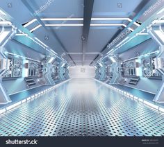 an abstract image of a futuristic space station