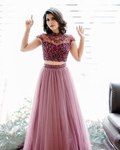 Fashion Outfits Ideas, Long Skirt And Top, Simple Lehenga, Lehenga Designs Simple, Anarkali Dress Pattern