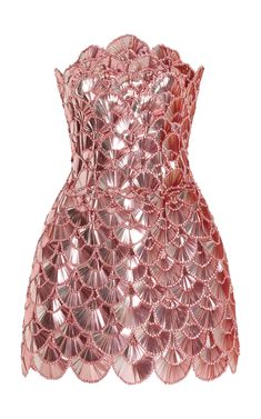 Scalloped Sequin Mini Dress By Oscar De La Renta | Moda Operandi Skirt Shapewear, Costume Intero, Glam Dresses, Sequin Mini, Hoco Dresses, Sequin Mini Dress, Fancy Dresses, Long Sleeve Maxi Dress, Dream Dress