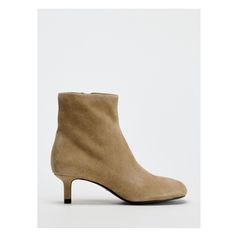 SPLIT LEATHER ANKLE BOOTS