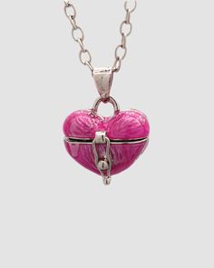 Locked Heart, Locket Chain, Heart Chain Necklace, Chain Locket, Ribbon Heart, Rawr Xd, Kawaii Jewelry, Heart Chain, Pendant With Chain