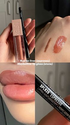 Nyx Espresso Lip Liner Combo, Winter Lip Combo, Maybelline Lip Combo, Lip Combo Drugstore, Maybelline Lip Gloss, Nyx Lip Liner, Maybelline Lip, Lip Combos, Nyx Lip