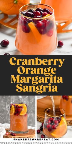 cranberry orange margarita sanggrana is an easy and delicious drink for fall