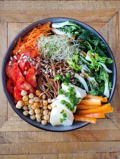 a bowl filled with different types of vegetables