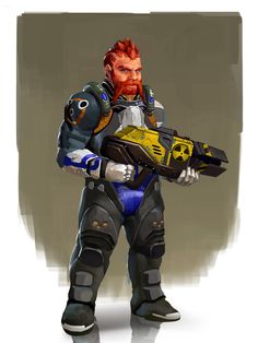 Oghren - Mass Age by AndrewRyanArt Starfinder Characters, Colonial Marines, Space Fantasy, Space Opera, Trail Mix