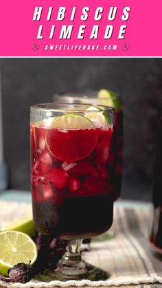 Hibiscus Limeade Roselle Plant, Dried Hibiscus Flowers, Cocoa Drink, Drink Recipes Nonalcoholic, Fermented Drink, Agua Fresca, Mixed Drinks Recipes