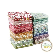 Designed by Lori Holt for Riley Blake, this fat quarter bundle includes 40 - 18 x 21 inches (45.72 cm x 53.34 cm) fabric cuts from the Bee Vintage collection. There are 40 different fabrics in this collection. All fabrics are 100% cotton and quilt shop quality. This bundle was put together and machine cut in house. Our manufacturing team uses the latest technology to guarantee the most accurate cuts. Bee Vintage, Lori Holt, Diy Quilt, Fat Quarter Bundles, Riley Blake, Latest Technology, Quilt Shop, Fat Quarters, Different Fabrics