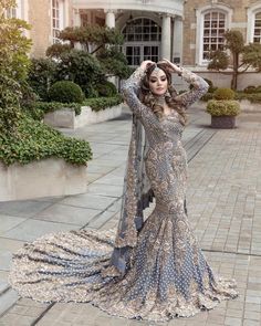 Fish Cut, Muslim Brides, Heavy Dresses, Velvet Dress Designs