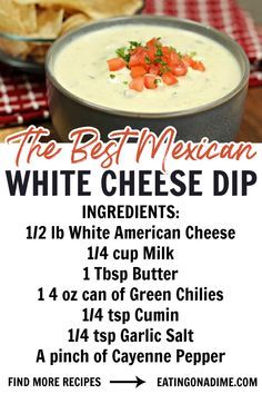 the best mexican white cheese dip ingredients