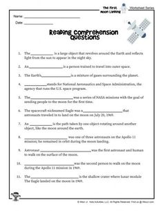 worksheet for reading the moon in english