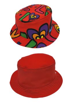 Classic Bucket Style Reversible Hat printed with our original "Love 2" design on one side and solid Red on the other. 2 Hats in 1 Fully reversible Canvas material Versatile and durable Flexible and breathable Matte finish Narrow brim Handmade to order Machine washable Hat Sizes: Small/Medium: 21.2" - 22.5 " Large/X-Large: 22.5" - 23.6 " 2X-Large: 23.6" - 24.8 " For instructions on measuring your head for your hat size, click here. Your Hat will be printed when your order is received. Please allo Bucket Hat Ideas, Reversible Fashion, Bright Clothing, Reversible Clothing, Top Of The Morning, Funky Hats, Reversible Bucket Hat, Hat Print, Hat Ideas