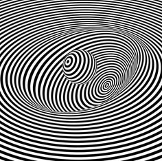 an abstract black and white background with wavy lines in the center, forming a spiral pattern