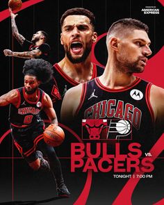 chicago bulls vs chicago pacers poster