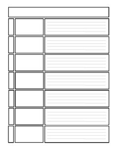 a blank sheet of paper with lines on it