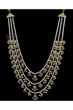 Panchalada Necklace, Sathlada Jewellery, Ruby Chain, Wedding Jewellery Designs, Marriage Ideas, Gold Jewelry Outfits, Jewelry Bracelets Gold