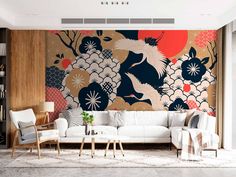 Wall Mural Japanese garden Nr. u68178- buy in the Uwalls online shop. Ecological materials. Low prices. Fast delivery in USA Dining Room Wallpaper, Animal Mural, Luxury Wallpaper, Room Wallpaper, Find Your Style, Vinyl Wallpaper, Japanese Garden, Self Adhesive Wallpaper, Room Colors