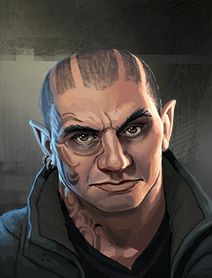 a man with a bald head and an angry look on his face