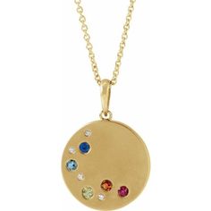 Constellation Family Necklace - Identity Diamonds Luxury Round Diamond Cut Birthstone Necklace, Luxury Diamond Round Birthstone Necklace, Medallion Jewelry, Birthstone Chart, Birth Stones Chart, Initial Disc Necklace, Family Necklace, Simple Diamonds, Disc Necklace