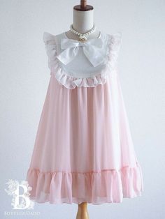 Dollcore Outfits, Cute Pastel Outfits, Dress Ribbon, Frill Dress, Sleep Dress, Princess Outfits, Maid Dress, Fashion Design Clothes, Harajuku Fashion