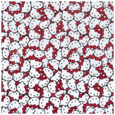 hello kitty wallpaper in red and white