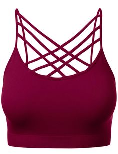 PRICES MAY VARY. Stylish Design: Embrace comfort and style with our spaghetti strap wirefree sports bralette featuring a trendy criss-cross design on the front. Designed without pads, it offers a sleek silhouette that's both cute and sexy, perfect for any occasion Versatile Wear: Whether you're hitting the gym, lounging at home, or going out with friends, this bralette is your go-to choice. Its versatile design makes it suitable for everyday wear, ensuring you stay comfortable and supported thro Lounge Lingerie, Women's Sports, Everyday Bra, Women's Shapewear, Bralette Tops, Womens Bras, Signature Style, Sports Women, Women Lingerie