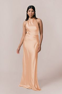 Model: Jacinth; Size: 4 Peach Dresses Bridesmaid, Orange Satin Bridesmaid Dresses, Light Orange Bridesmaid Dresses, Peach Bridesmaid Dress, Peach Bridesmaid, Peach Bridesmaid Dresses, Wedding Parties Colors, Orange Bridesmaid Dresses, Orange Satin