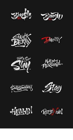 some type of graffiti font on a black background