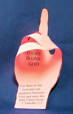 there is one god on the back of an apple shaped ornament that says, here is one god