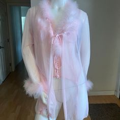 Designer: Delicates Condition: New Size: Small /Medium-Robe Medium-Corset Sleepwear Robe, Women's Intimates, Trim, Women Shopping, Pink, How To Wear, Quick Saves, Clothes, Color