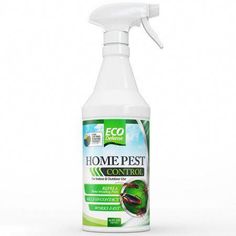 a bottle of eco home pest control insect repellent on a white background with clippings