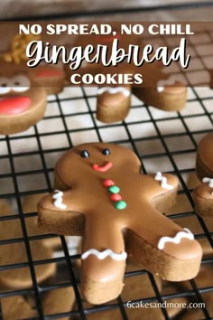 no spread, no chill gingerbread cookies