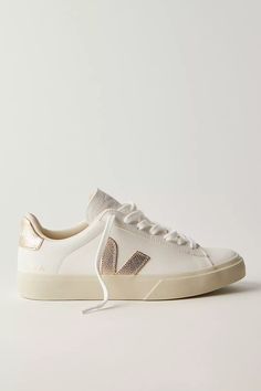 Veja Campo Sneakers | Free People Veja Gym Shoes, Preppy Shoes Veja, Veja Sneakers Gold, Womens Veja Sneakers Outfit, Veja Shoes Outfit Women, Chrismast Gifts, Stockholm Style Shoes, Gold Sneakers Outfit, Veja Sneakers Outfit