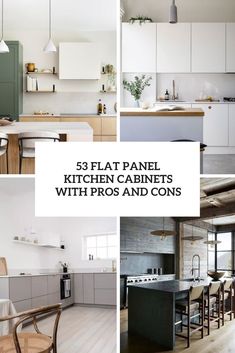 kitchen cabinets with pros and cons are featured in the article'53 flat panel kitchen cabinets with pros and cons '