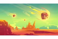 an image of a sci - fi scene with planets in the sky and rocks on the ground