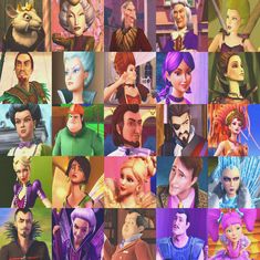 the many faces of disney characters