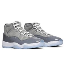 About Air Jordan 11 Retro Cool Grey 2021 The iconic reissue of the 2001 colorway - Air Jordan 11 Retro Cool Grey 2021 - is a combination of muted shades of gray with patent leather, nubuck and a beautiful complementing blue translucent sole with "Jumpman" branding. It is thanks to this combination that the shoe will prove itself in any of your outfits. It is also worth mentioning that these were one of the first Jordan 11's ever released