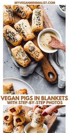 vegan pigs in blankets with step by step photos