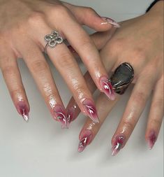 Nail Art Design 2023, Nessa Nails, Purple Chrome, Short Stiletto, Punk Nails, Pretty Gel Nails, Design 2023