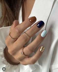 Nails And Rings, Minimal Nails, Short Nail Designs, Autumn Nails