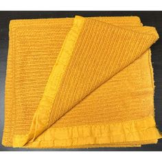 Vintage Waffle Weave Satin Trim Burnt Orange Blanket  69 X 78 in Condition Very Good no damage or stains general wear Burnt Orange Blanket, Burnt Yellow, Orange Blanket, Jaune Orange, Waffle Weave, Yellow Orange, Burnt Orange, Blankets & Throws, Waffles